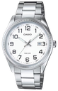 CASIO RELOJ MTP-1302D-7B ESFERA BLANCA CORREA ACERO