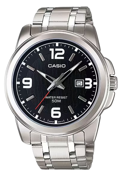 [MTP1314D1AVDF] CASIO RELOJ MTP-1314D-1AVDF ESFERA NEGRA / ACERO