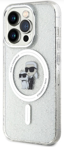 KARL LAGERFELD CARCASA MAGSAFE IML KC GLITTER IPHONE 15 PLUS