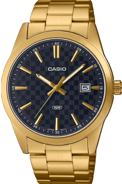 [MTPVD03G1A] CASIO RELOJ MTP-VD03G-1A ESFERA NEGRA / DORADO