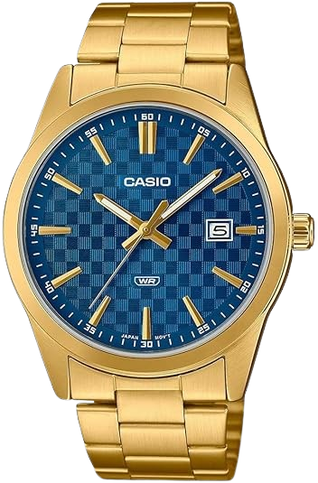 [MTPVD03G2AUDF] CASIO RELOJ MTP-VD03G-2A ESFERA AZUL CORREA DORADA