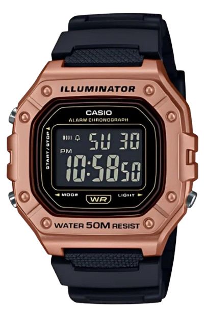 [W218HM5BVDFDI] CASIO RELOJ W-218HM-5B NEGRO/BRONCE