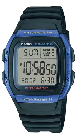 [W96H2A] CASIO RELOJ W-96H-2A AZUL MARINO