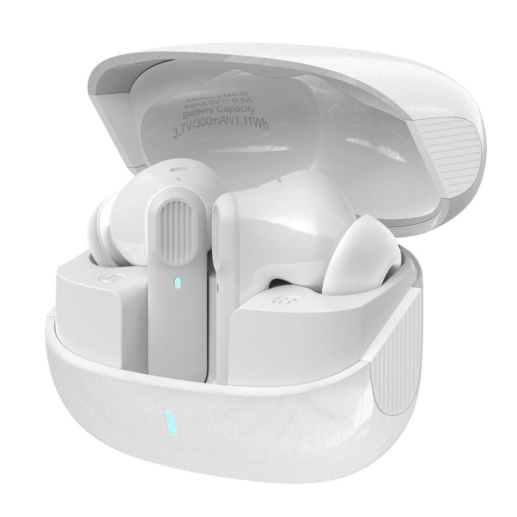 DEVIA AURICULAR BLUETOOTH ANC TWS PRO1 BLANCO