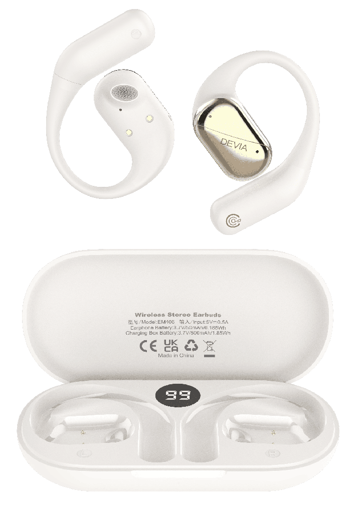[DSTOWSL1BE] DEVIA AURICULAR BLUETOOTH OWS LITE1 BEIGE