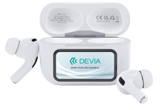 [DSTTASP4WH] DEVIA AURICULAR BLUETOOTH TRADUCCION CON PANTALLA TWS ANC PRO4 BLANCO