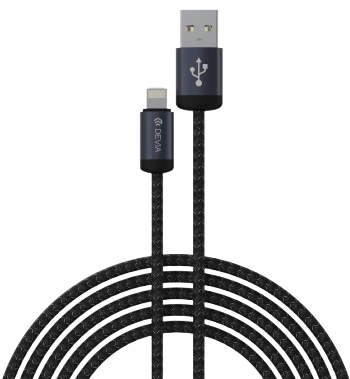 [DSTCGRAL2] DEVIA CABLE GRACIOUS USB A - LIGHTNING 2.4A 2m NEGRO