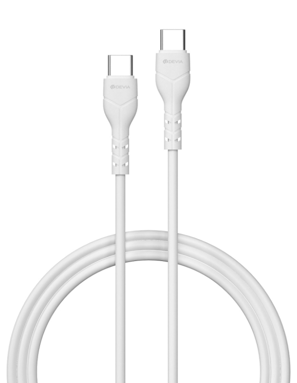 [DSTCKCCW] DEVIA CABLE KINTONE TIPO C - TIPO C 60w BLANCO