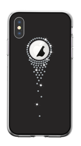 DEVIA CARCASA ANGEL TEARS SWAROVSKI IPHONE XS MAX NEGRO