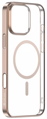 DEVIA CARCASA GLIMMER MAGSAFE IPHONE 16 PRO MAX DORADO
