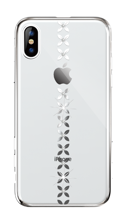 DEVIA CARCASA STAR SWAROVSKI IPHONE XS MAX PLATA