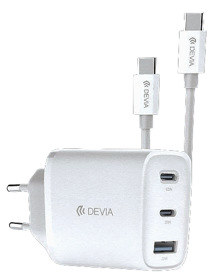 [DSTEPD65ACW] DEVIA CARGADOR EXTREME PD 65W USBa + 2 USBc BLANCO