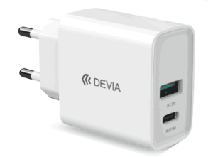 [DSTCSPDQC20] DEVIA CARGADOR SMART DUAL PD 20w + QC 3.0