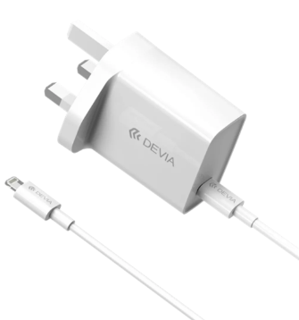 [DSTCPGCLUK] DEVIA CARGADOR SMART PD 20W GAN CON CABLE C-LIGHTNING (UK)