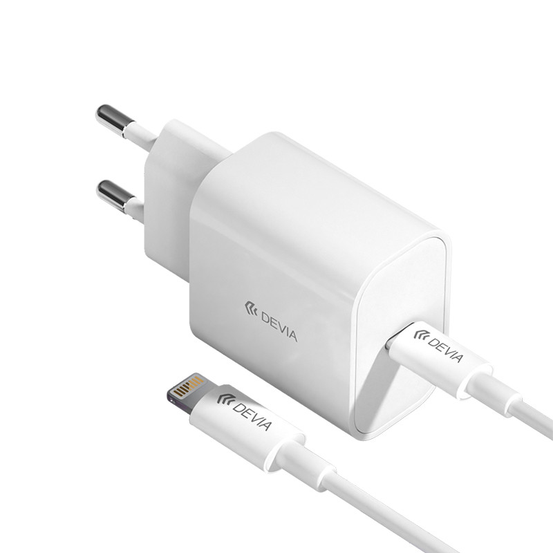DEVIA CARGADOR TIPO C 20w + CABLE C-IOS