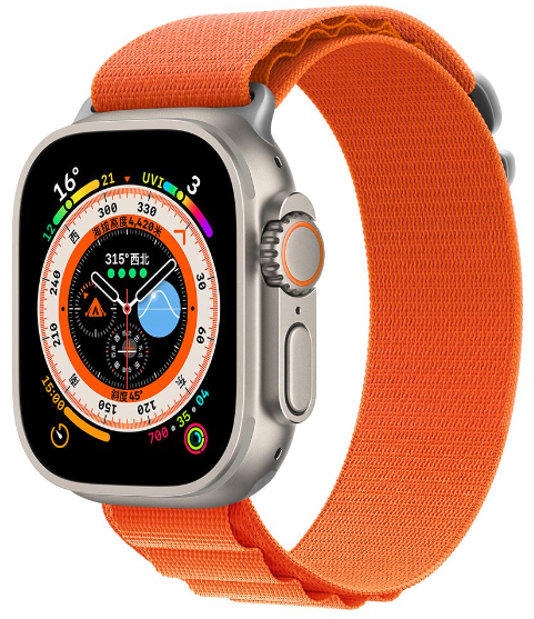 DEVIA CORREA NAYLON BRAIDED SPORT5 APPLE WATCH 42/44/45/49mm NARANJA