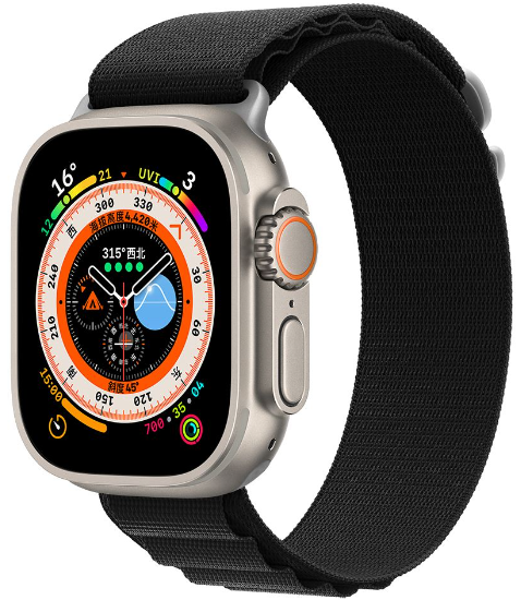 DEVIA CORREA NAYLON BRAIDED SPORT5 APPLE WATCH 42/44/45/49mm NEGRO