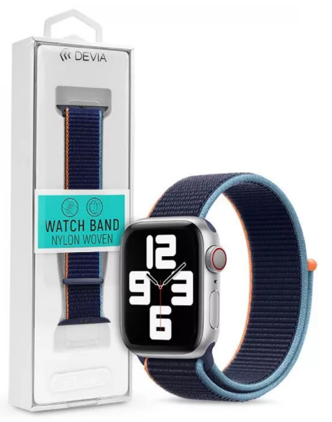 [DSTCAW42AO] DEVIA CORREA NYLON LOOP APPLE WATCH 42/44/45/49mm AZUL