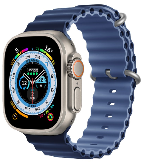 [DSTWBS644A] DEVIA CORREA SILICONE TWO-TONE SPORT6 APPLE WATCH 42/44/45/49mm AZUL