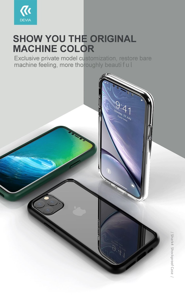 [DSTS4IP11PM] DEVIA Carcasa SHARK4 IPhone 11 PRO MAX TRANSPARENTE