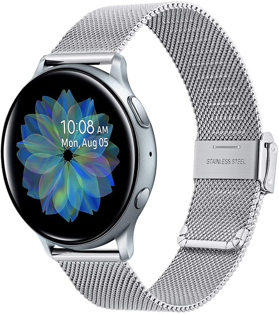 [DSTWBB22S] DEVIA CORREA MILANESA SAMSUNG/ HUAWEI/ AMAZFIT PLATA 22mm.