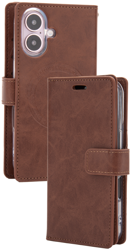 GOOSPERY FUNDA MANSOOR MAGSAFE IPHONE 17e/16e MARRON
