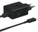 SAMSUNG CARGADOR PD 50W + USB-C/USB-C CABLE 5A NEGRO
