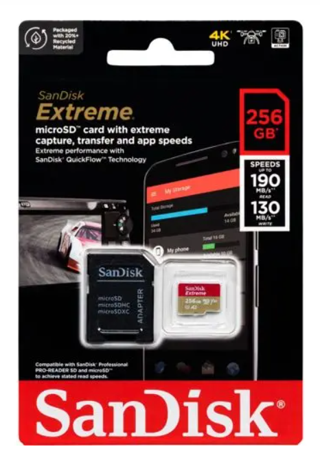 [SDSQXAV256GB] SANDISK EXTREME MICRO SDXC 256GB