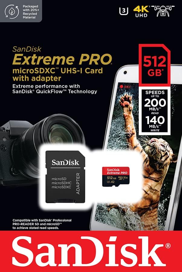 [SDSQCD512G] SANDISK EXTREME PRO MICRO SDXC 512GB
