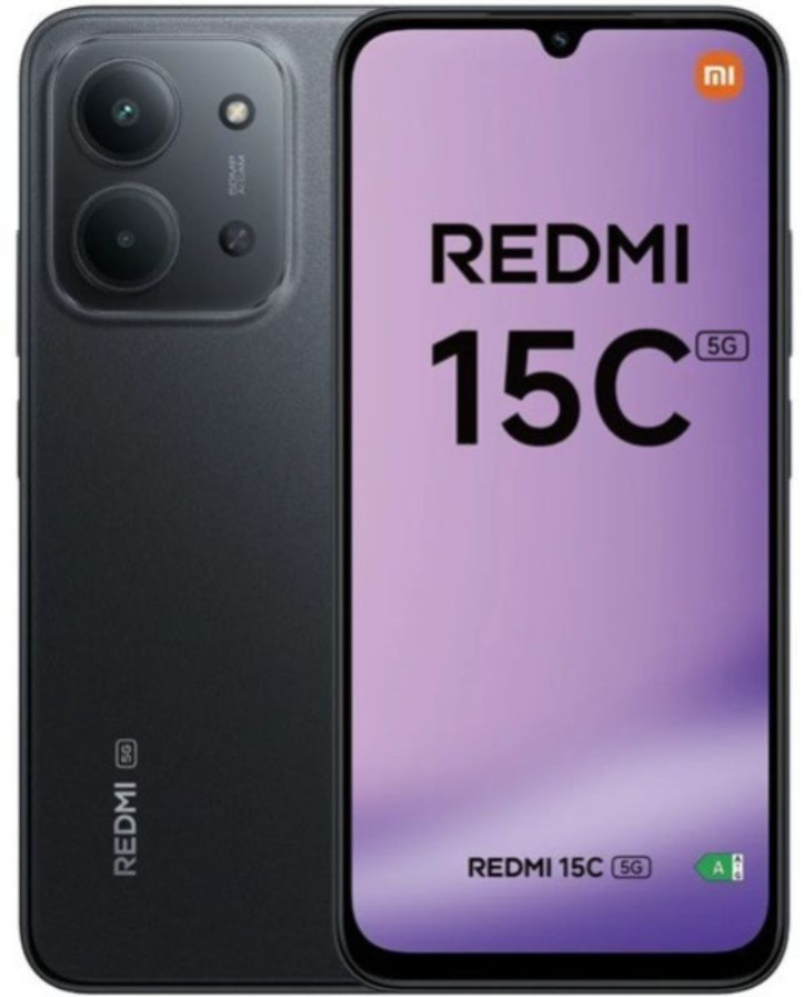 SMARTPHONE XIAOMI REDMI 15C 4GB/ 256GB/ 6.9"/ 5G/ NEGRO