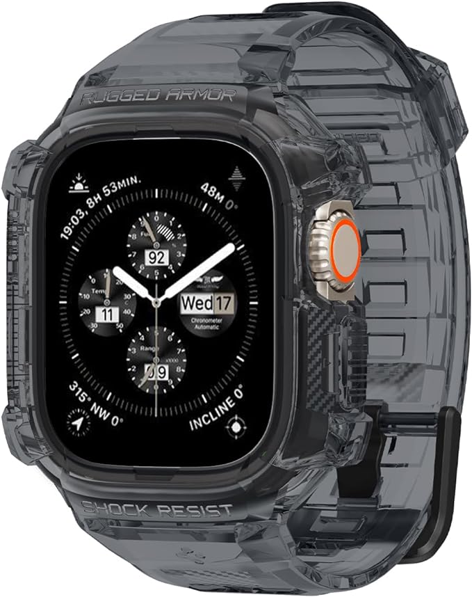 [ACS06028] SPIGEN CARCASA/CORREA RUGGED ARMOR PRO APPLE WATCH  ULTRA/ULTRA 2 49mm GRIS ESPACIAL