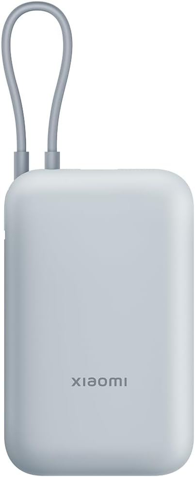[BHR9073GL] XIAOMI BATERIA AUXILIAR 10000mAh/ 22.5W/ CABLE INTEGRADO AZUL