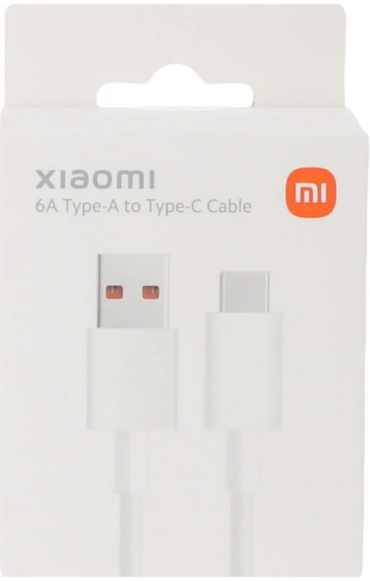 [BHR6032GL] XIAOMI CABLE USB MACHO - USB TIPOc 6A 1m. BLANCO