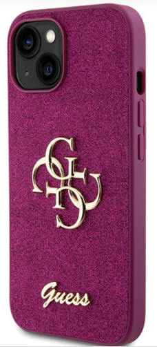 GUESS CARCASA GLITTER 4G IPHONE 11 FUCSIA