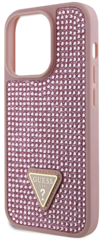 GUESS CARCASA RHINESTONE IPHONE 15 PRO ROSA