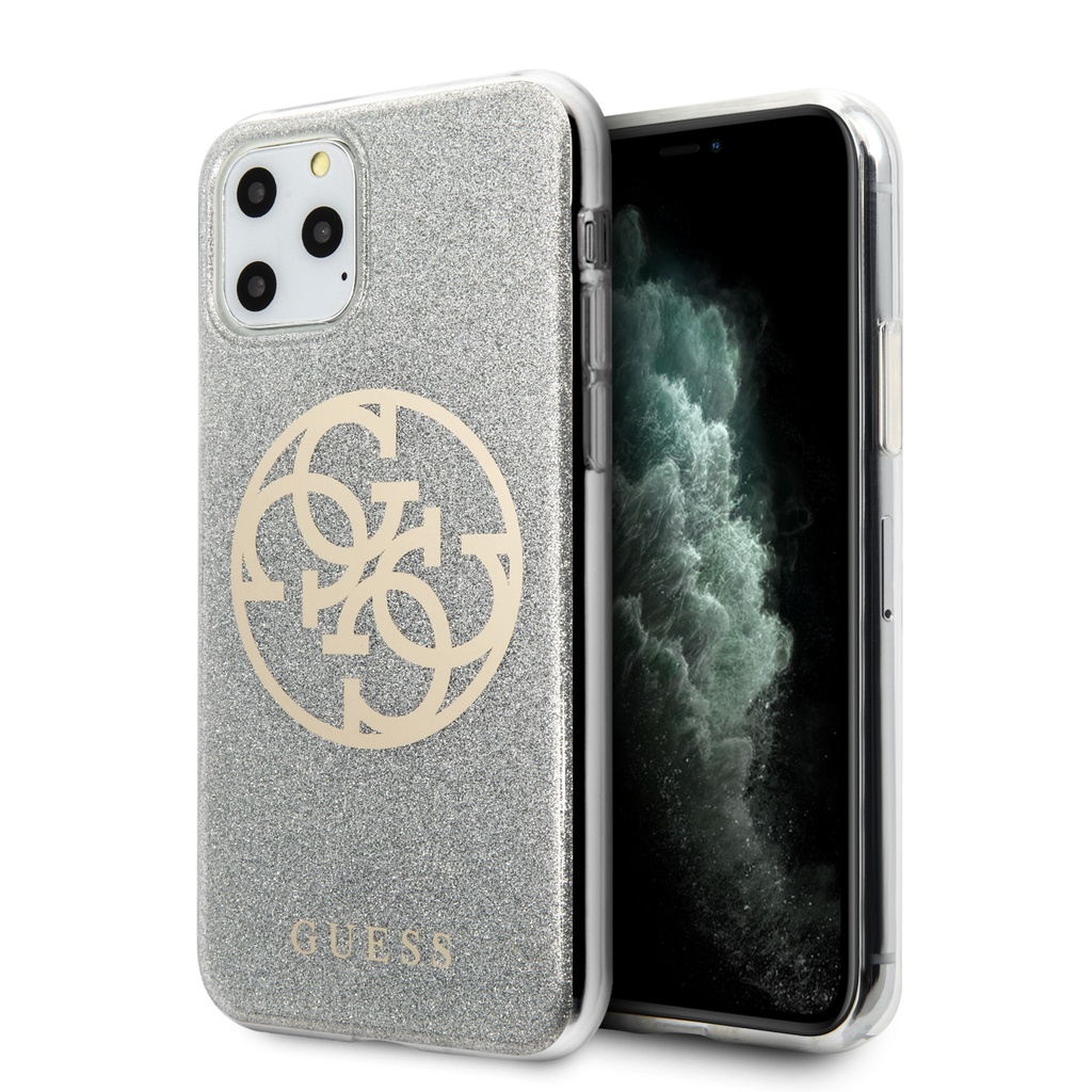 GUESS CARCASA 4G LOGO IPHONE 11 PRO / X / Xs GRIS