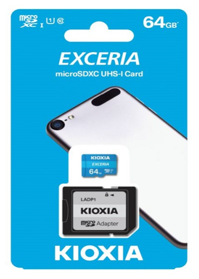 KIOXIA TARJETA MEMORIA MICRO SD 64GB