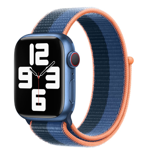 DEVIA CORREA NAYLON  APPLE WATCH 42/44/45/49MM AZUL-ROSA