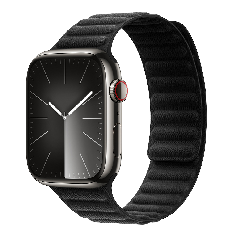 DEVIA CORREA MAGNETIC FIBER APPLE WATCH 38/40/41MM NEGRO