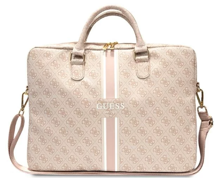 GUESS MALETIN STRIPES PORTATILES 13"-16" ROSA