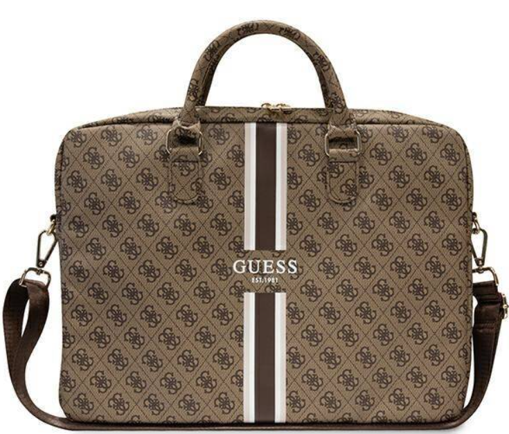 GUESS MALETIN STRIPES PORTATILES 13"-16" MARRON