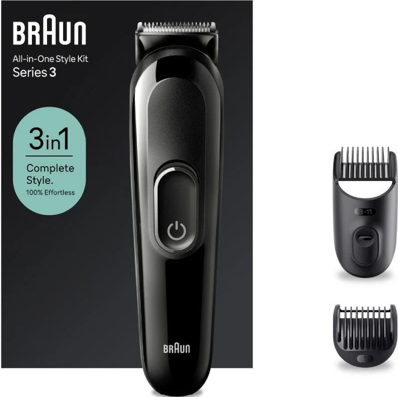 BRAUN CORTABARBAS SK2400 3 EN 1 / BATERIA / 2 ACCESORIOS