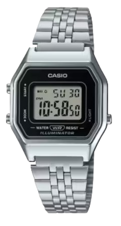 CASIO RELOJ LA-680WA-1A PLATA