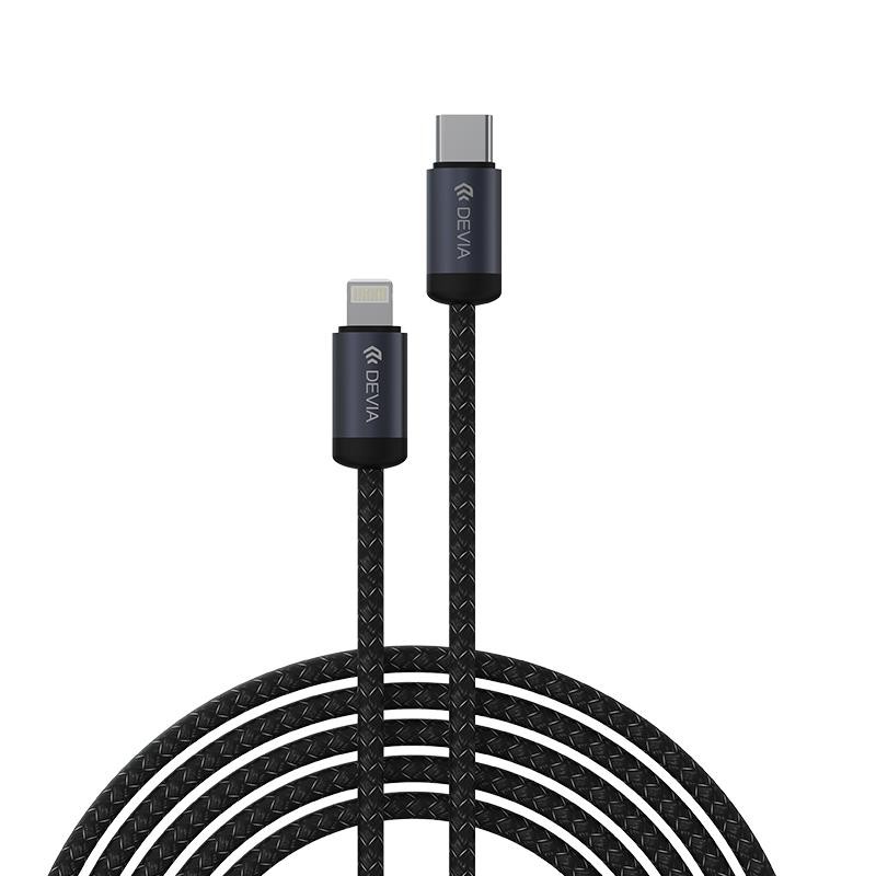 DEVIA CABLE GRACIOUS PD USBc  LIGHTNING 27W 2M NEGRO