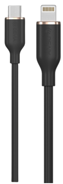 [DSTJCLBK] DEVIA CABLE JELLY USBc - LIGHTNING NEGRO
