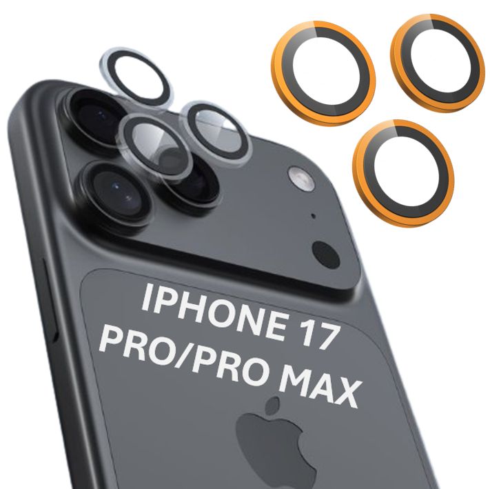 [DSTGLIP17PPMO] DEVIA PROTECTOR CAMARA IPHONE 17 PRO / PRO MAX NARANJA