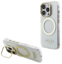 GUESS CARCASA MAGSAFE SOPORTE CAMARA IPHONE 15 PRO MAX DORADO