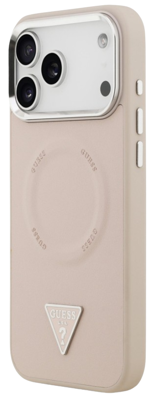 [GUHMP17XPSDTSCMP] GUESS CARCASA MAGSAFE TRIANGLE IPHONE 17 PRO MAX ROSA