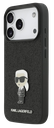 KARL LAGERFELD CARCASA IKONIK GLITTER PIN IPHONE 17 PRO NEGRO
