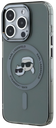 KARL LAGERFELD CARCASA MAGSAFE IML K&C HEADS IPHONE 15 PRO MAX NEGRO